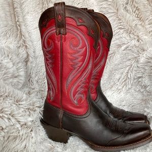 Womens Ariat 100001066 Legend Square Snip Toe Cowboy Boots Size 7.5B